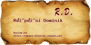 Répási Dominik névjegykártya