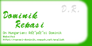 dominik repasi business card